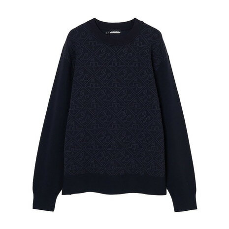 【11/4 20時スタート さらに最大P10倍】J.LINDEBERG（メンズ）ゴルフウェア 軽量 Finn ジャカードニット 071-12915-098