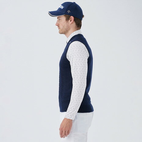 【11/4 20時スタート さらに最大P10倍】スリクソン（SRIXON）（メンズ）ゴルフウェア ウェーブフォームパターンVネックベスト RG4FVE01M NV00