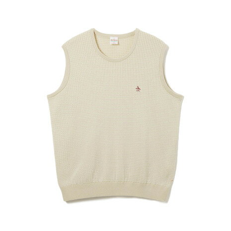 マンシング（MUNSING）（メンズ）ゴルフウェア 60’ S ニットベスト MU5FST06M WH00