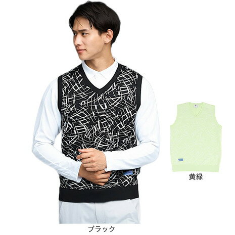 【最大1万Pバック エントリー＆抽選 11/18限定】プーマ（PUMA）（メンズ）ゴルフウェア シャドウキャット ニット ベスト 635736