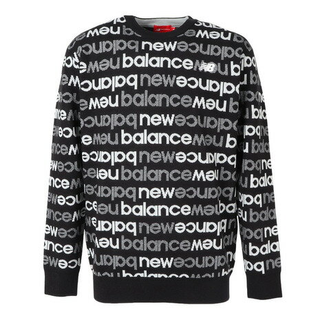 ニューバランス（new balance）（メンズ）ゴルフウェア 吸湿発熱 長袖 クルーネック ニット プルオーバー 012-5270004-010