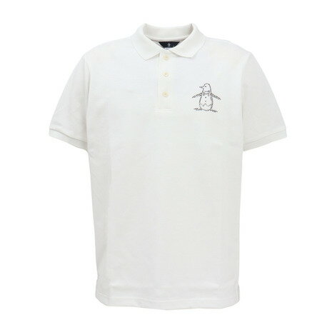 【楽天スーパーSALE さらに最大P10倍】マンシングウエア（MUNSING WEAR）（メンズ）ゴルフウェア 70周年 アーカイブペンギン半袖ポロシャツ MG5SHS37M WH00