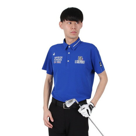 ルコックスポルティフ（lecoqsportif）（メンズ）ゴルフウェア 吸汗速乾 定番 無地半袖シャツ LG5SHS13..