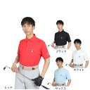 【7/18限定 最大1万Pバック要エントリー&抽選】マンシングウエア(MUNSING WEAR)(メンズ)ゴルフウェア 吸汗速乾 遮熱 サンスクリーン 鹿の子ワンポイント刺繍 半袖ポロシャツ MG5SHS81M