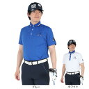 【7/18限定 最大1万Pバック要エントリー&抽選】ルコックスポルティフ(lecoqsportif)(メンズ)ゴルフウェア 吸汗速乾 半袖 カラーブロックジャガードシャツ LG5SHS04M
