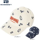 ROSASEN(メンズ、レディース)ゴルフ 帽子 飛び柄キャップ 046-53202-25SS