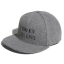 アディダス(adidas)(メンズ)ツイード フラットビルキャップ JTY44-IM6384gRY