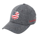 ブラッククローバー(Black Clover)(メンズ)ゴルフ キャップ 帽子 USA FLAG HEATHER BC59FA48-GRY
