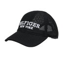 【5%OFFクーポン5/5限定 2点以上購入】トミーヒルフィガー（TOMMY HILFIGER）（メンズ）キャップ ダブルラッセル THMB4S25-BLK