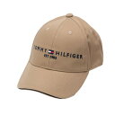 【5%OFFクーポン4/30限定 2点以上購入】トミーヒルフィガー（TOMMY HILFIGER）（メンズ）ゴルフ キャップティエイチロゴ THMB3F51-BEG