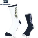 ROSASEN(メンズ)ゴルフ ロゴ入りレギュラーソックス 046-41233