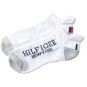 トミーヒルフィガー（TOMMY HILFIGER）（メンズ）ショートソックス アンクル THMB4SAM-WHT