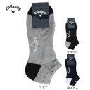 キャロウェイ(CALLAWAY)(メンズ)ゴルフ 抗菌防臭 表パイルアンクルソックス C25293100