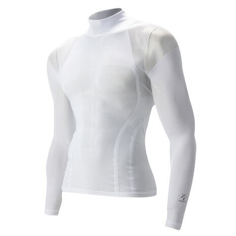 ゼロフィット（ZEROFIT）（メンズ、レディース）ゴルフ インナー アイスウィーブ モックネック ZIWUA WH