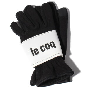 ルコックスポルティフ ゴルフ（メンズ）ゴルフ グローブ 手袋 装着簡単 カイロポケット付 防寒 寒さ対策 あったかグッズ ハンドウォーマー QGBSJD50 BK00
