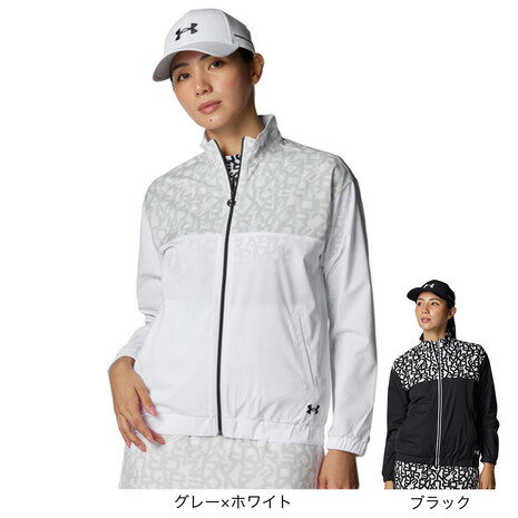 【11/11 1:59まで さらに最大P10倍】アンダーアーマー（UNDER ARMOUR）（レディース）ゴルフウェア ドライブ プリント フルジップ ジャケット 6008797