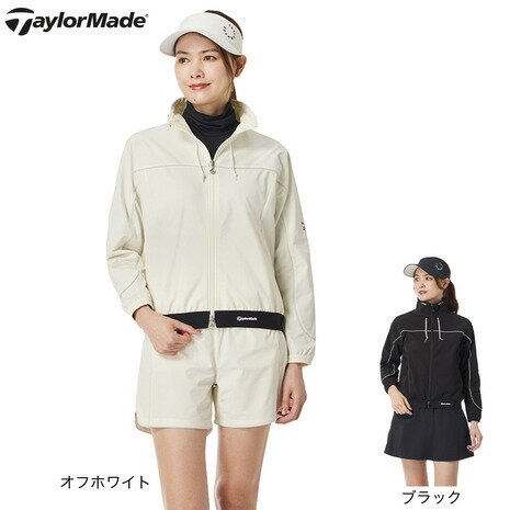 【11/16 23:59まで 全商品最大P10倍要エントリー】テーラーメイド（TAYLORMADE）（レディース）ゴルフウェア アウター 撥水 サークルロゴクロップドウィンドジャケット TL528