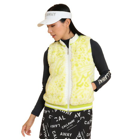 キャロウェイ（CALLAWAY）（レディース）ゴルフウェア アウター フルジップファーベスト C24216203-1130