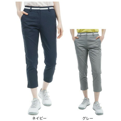 トミーヒルフィガー（TOMMY HILFIGER）（レディース）ゴルフウェア ツイル ベーシックカプリパンツ THLA426