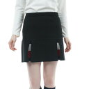 トミー ヒルフィガー ゴルフ(TOMMY HILFIGER GOLF)(レディース)ゴルフウェア ボックスプリーツ ニットスカート THLA268-BLK