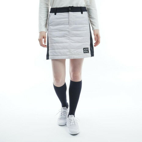 【11/11 1:59まで さらに最大P10倍】アドミラル ゴルフ（Admiral GOLF）（レディース）ゴルフウェア 保温 ミニリップパデッドスカート ADLA294-WHT