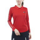 トミーヒルフィガー（TOMMY HILFIGER）（レディース）ゴルフウェア プルオーバー 長袖シャツ THLA262-RED