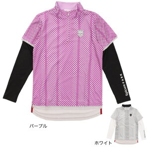 エピキュール（epicure）（レディース）ゴルフウェア 吸水 速乾 UV レギュラー フェイクレイヤード長袖ポロシャツ 155-25710