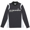 ルコックスポルティフ(lecoqsportif)(レディース)ゴルフウェア ロゴハイネック長袖シャツ QGWUJB11 BK00