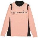 ルコックスポルティフ(lecoqsportif)(レディース)ゴルフウェア ロゴハイネック長袖シャツ QGWUJB11 PK00