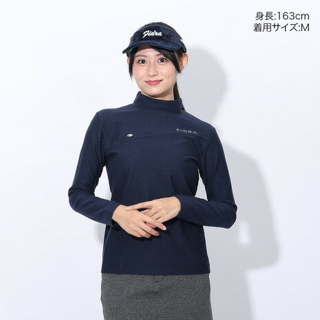 フィドラ（FIDRA）（レディース）ゴルフウェア 吸湿発熱 両面起毛ハイネックシャツ FD5SUG10