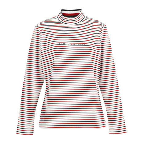 トミーヒルフィガーゴルフ（TOMMY HILFIGER GOLF）（レディース）ゴルフウェア ベア天 長袖 モックネックシャツ THLA563-TRI