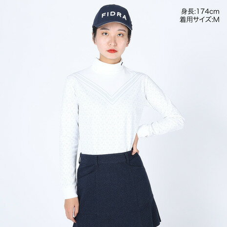 フィドラ（FIDRA）（レディース）ゴルフウェア 保温 長袖ハイネックシャツ FD5QUG20