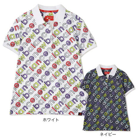 ニューバランス（new balance）（レディース） ゴルフウェア ハンドライティングロゴ 半袖ポロシャツ 012-2160505のサムネイル