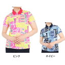 【楽天スーパーSALE さらに最大P10倍】ビバハート(VIVA HEART)(レディース)ゴルフウェア 吸汗 速乾 PARLOR柄 半袖 ポロシャツ 012-28340