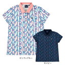 フィドラ 【ポイント最大10倍 4/15限定 エントリー＆対象4店舗買い回り】フィドラ（FIDRA）（レディース）ゴルフウェア 総柄ポロシャツ FD5RUG11