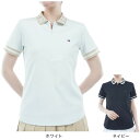 【5%OFFクーポン5/5限定 2点以上購入】トミーヒルフィガー（TOMMY HILFIGER）（レディース）ゴルフウェア ハーフジップ半袖シャツ THLA420