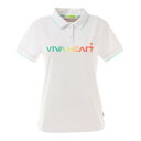 ビバハート（VIVA HEART）（レディース）ゴルフウェア UVカット ロゴカノコ 半袖ポロシャツ 012-24340-005 その1