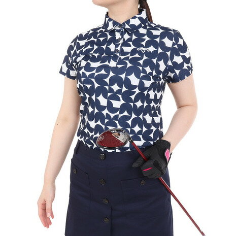 キャロウェイ（CALLAWAY）（レディース）ゴルフウェア 吸汗速乾 ポリエステルカノコ半袖シャツ C24134204-1121