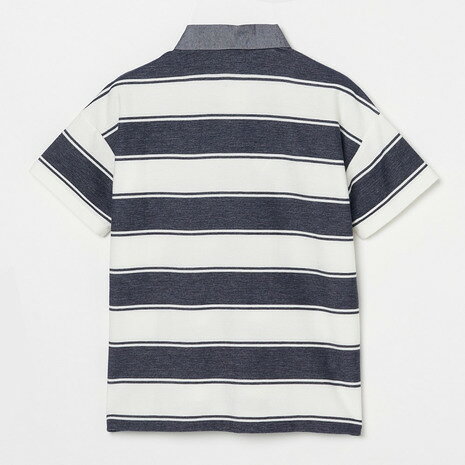 ROSASEN（レディース）ゴルフウェア 鬼鹿の子 ボーダー 半袖ポロシャツ 045-23243-25SS