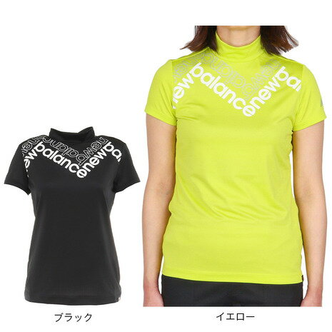 ニューバランス（new balance） ゴルフウェア 吸汗速乾 UVカット モックネック 半袖Tシャツ プルオーバー 012-2166504 （レディース）