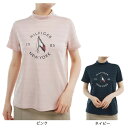 【7/15限定 最大1万Pバック要エントリー&抽選】トミー ヒルフィガー ゴルフ(TOMMY HILFIGER GOLF)(レディース)ゴルフウェア 吸水速乾 抗菌防臭 半袖 サークルロゴ モックネックシャツ THLA522
