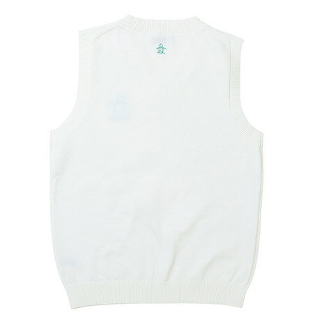 マンシング（MUNSING）（レディース）ゴルフウェア Vネックニットベスト MG5FVE81L WH00