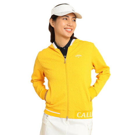 キャロウェイ 【1,500円OFFクーポン 5/20限定 2万円以上購入】キャロウェイ（CALLAWAY）（レディース）ゴルフウェア フラワージャカードスウェットパーカー C23217204-1060