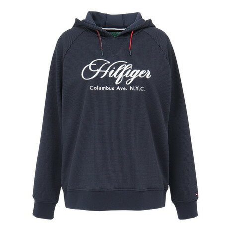 トミーヒルフィガーゴルフ（TOMMY HILFIGER GOLF）（レディース）ゴルフウェア 長袖パーカー ワッフルスウェット フーディー THLA550-NVY