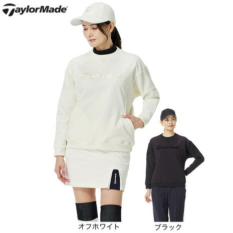 【最大1万Pバック エントリー＆抽選 11/1限定】テーラーメイド（TAYLORMADE）（レディース）ゴルフウェア 長袖 ストームフリースプルオーバーTL551