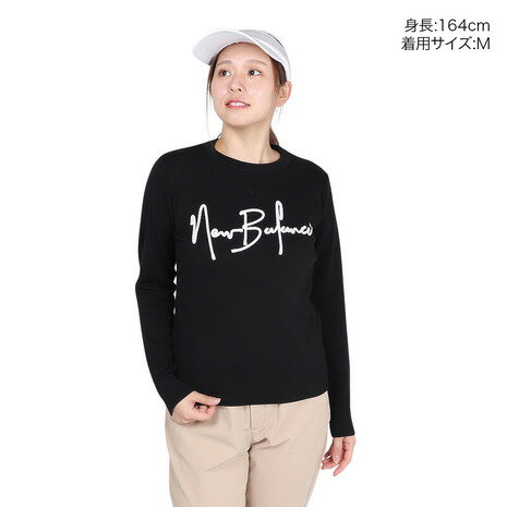 【最大1万Pバック エントリー＆抽選 11/18限定】ニューバランス（new balance）（レディース）ゴルフウェア クルーネック ニット プルオーバー 012-5270502