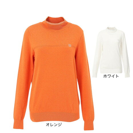 セントアンドリュース（ST.ANDREWS）（レディース）ゴルフウェア カシミヤタッチ 長袖 モックネックニット プルオーバー 043-5274052