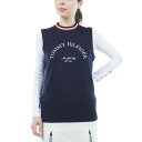 トミーヒルフィガー（TOMMY HILFIGER）（レディース）ゴルフウェア 衿トリコニットベスト THLA257-NVY 1