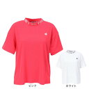 ルコックスポルティフ(lecoqsportif)(レディース)ゴルフウェア ワイドシルエット モックネック半袖シャツ LG5SHS54L