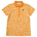 ルコックスポルティフ(lecoqsportif)(レディース)ゴルフウェア Aラインシルエット ルースター柄半袖シャツ LG5SHS12L OR00